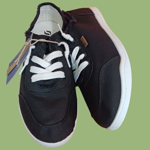 STQ Womens Black/Wht Canvas Slip-On Sneakers Size 8.5 - Picture 16 of 16